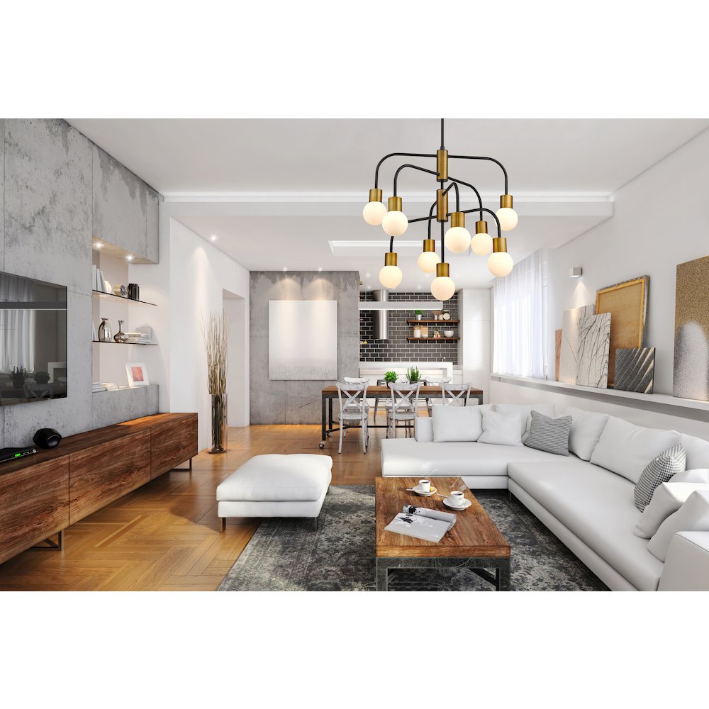 Z-Lite 9 Light Chandelier. Picture 6