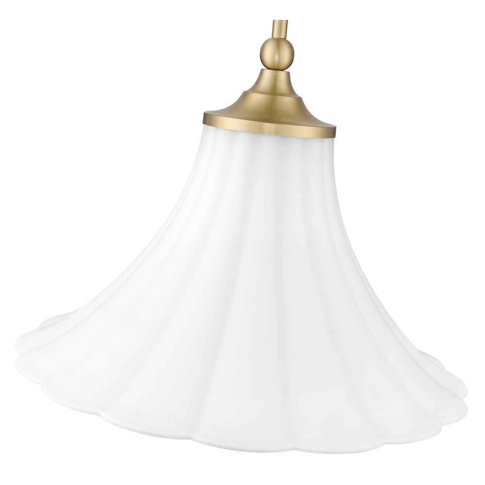 Z-Lite 1 Light Pendant, Modern Gold. Picture 4
