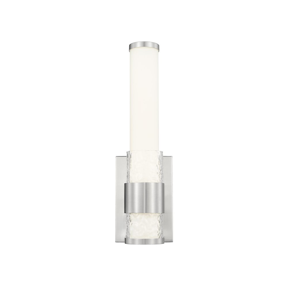 Z-Lite Egon 1 Light Wall Sconce in Brushed Nickel color, Steel frame. Picture 3