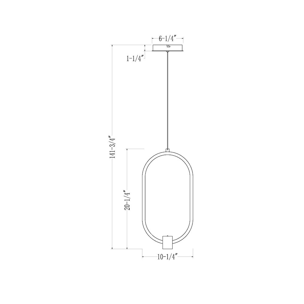 Z-Lite 1 Light Pendant, Matte Black. Picture 8