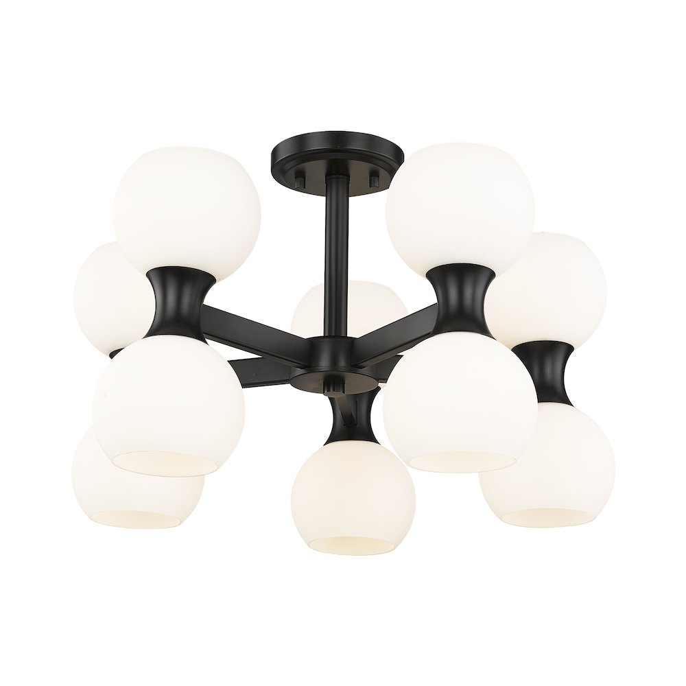 Z-Lite 10 Light Semi Flush Mount. Picture 3