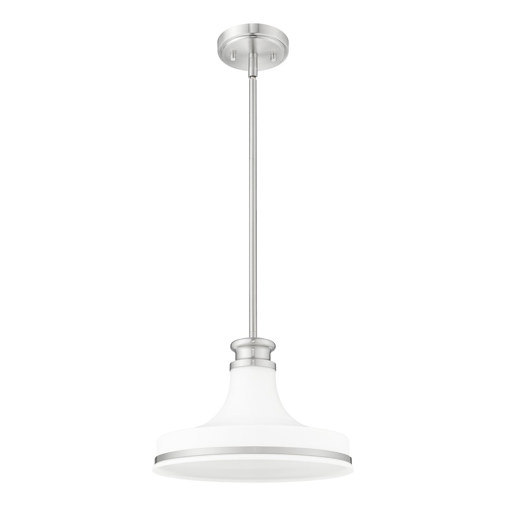 Z-Lite 1 Light Pendant, Brushed Nickel. Picture 7