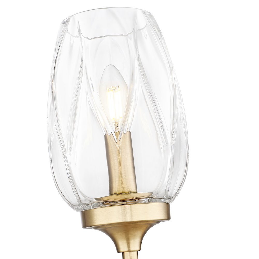Z-Lite 1 Light Wall Sconce, Modern Gold. Picture 4