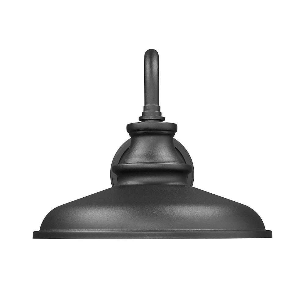 Z-Lite RLM 1 Light Outdoor Wall Light in Sand Black color, Aluminum frame. Picture 2