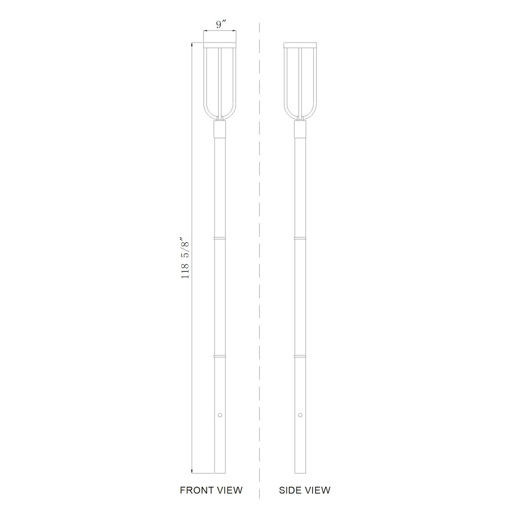 Z-Lite 1 Light Outdoor Post Mounted Fixture. Picture 8
