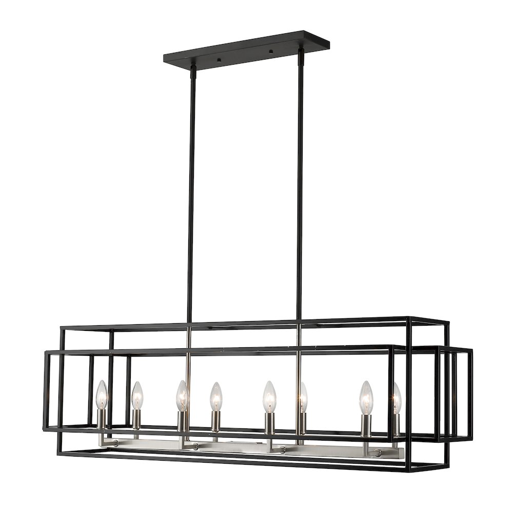 Z-Lite 8 Light Linear Chandelier. Picture 1