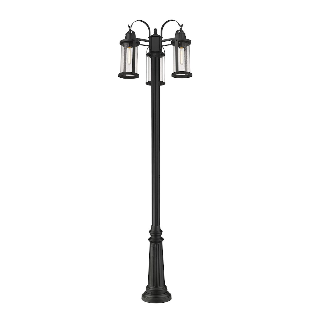 Z-Lite 3 Light Outdoor Post Mounted Fixture. Picture 1
