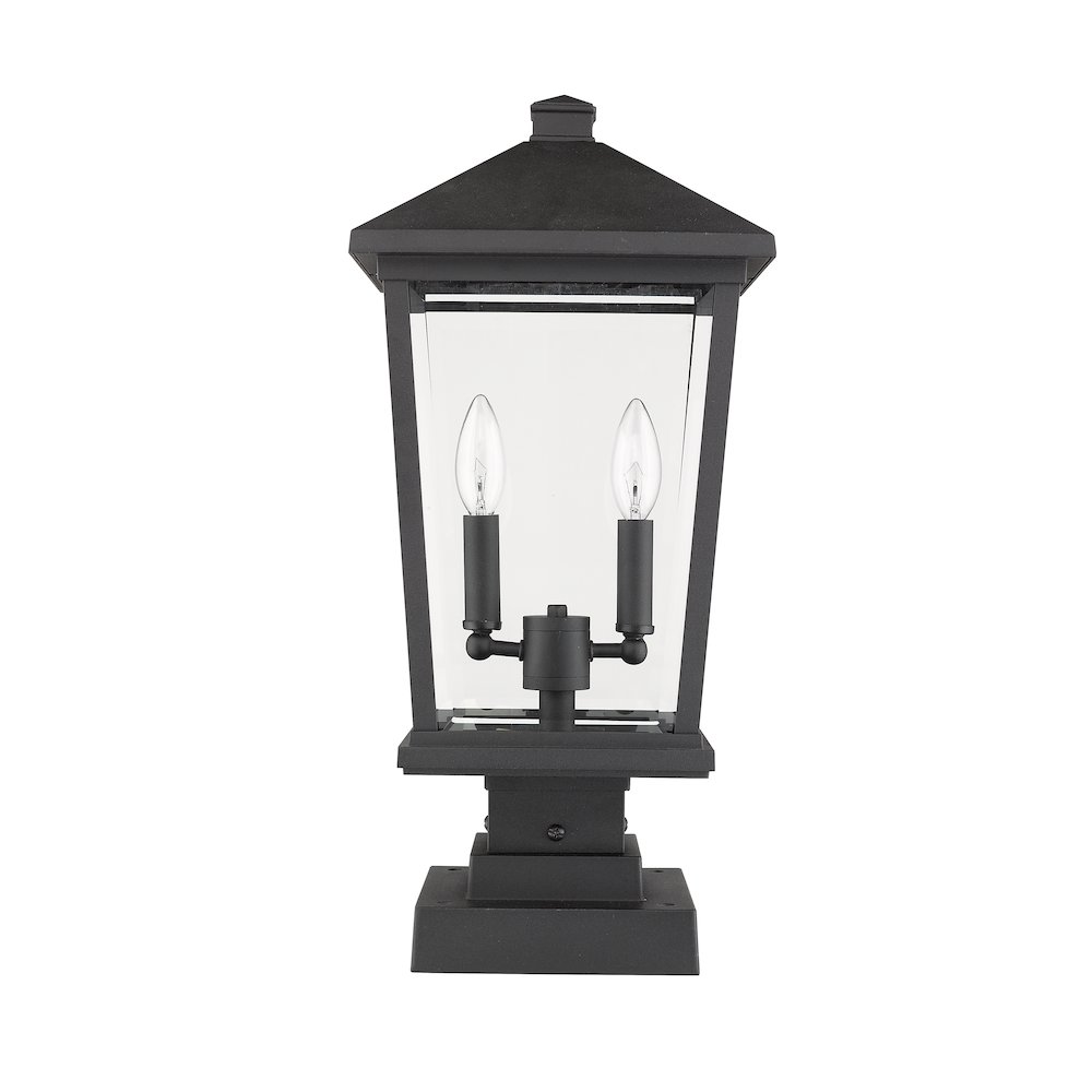 Z-Lite 2 Light Outdoor Pier Mounted Fixture. Picture 5