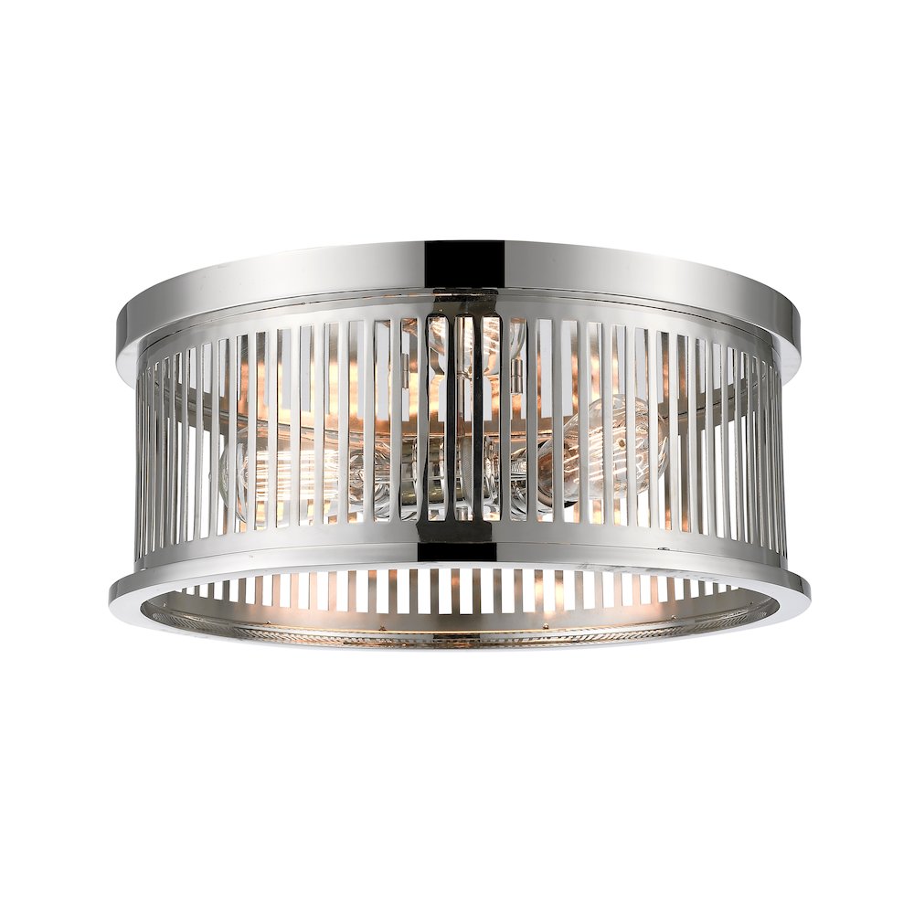 Z-Lite 3 Light Flush Mount. Picture 2