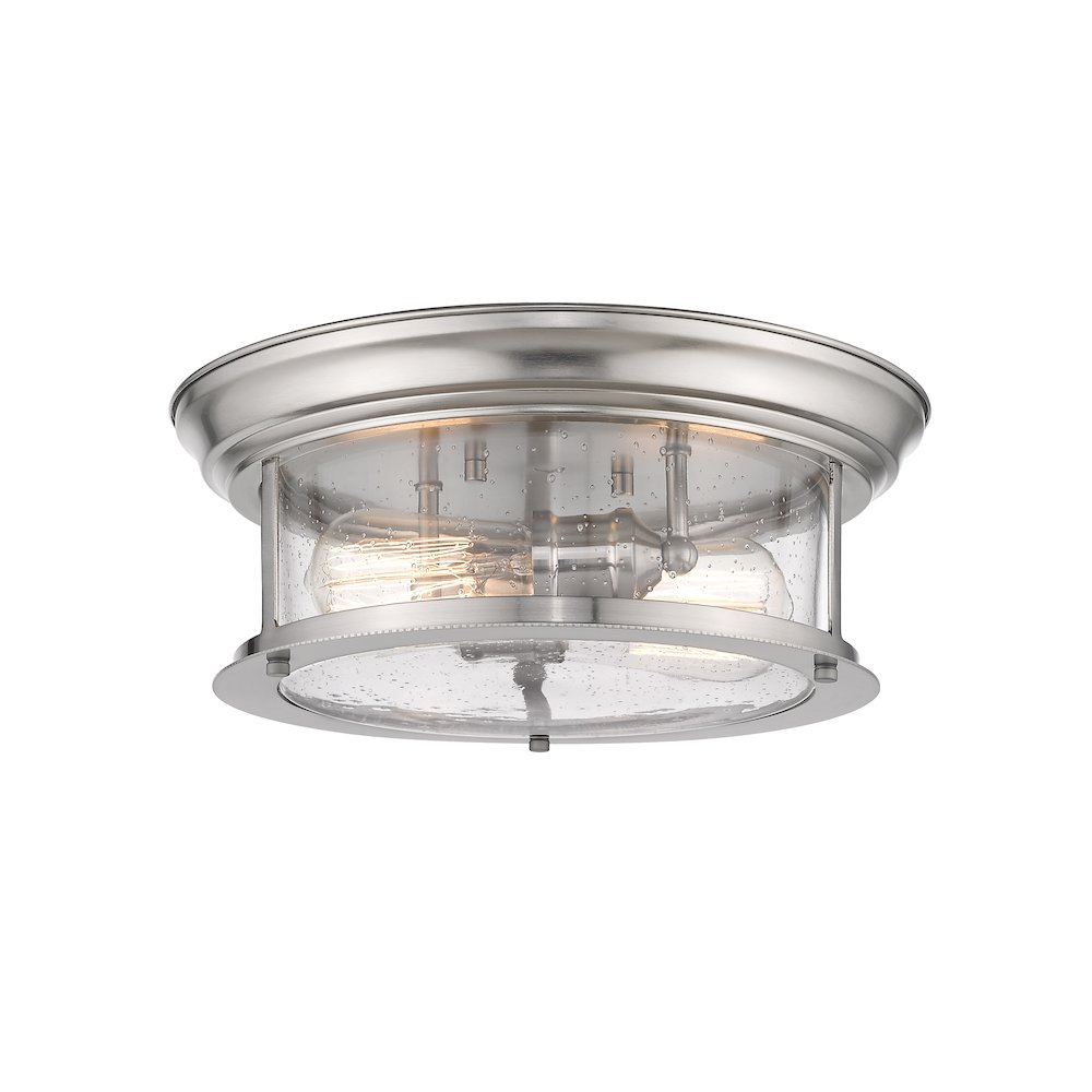 Z-Lite 2 Light Flush Mount. Picture 1