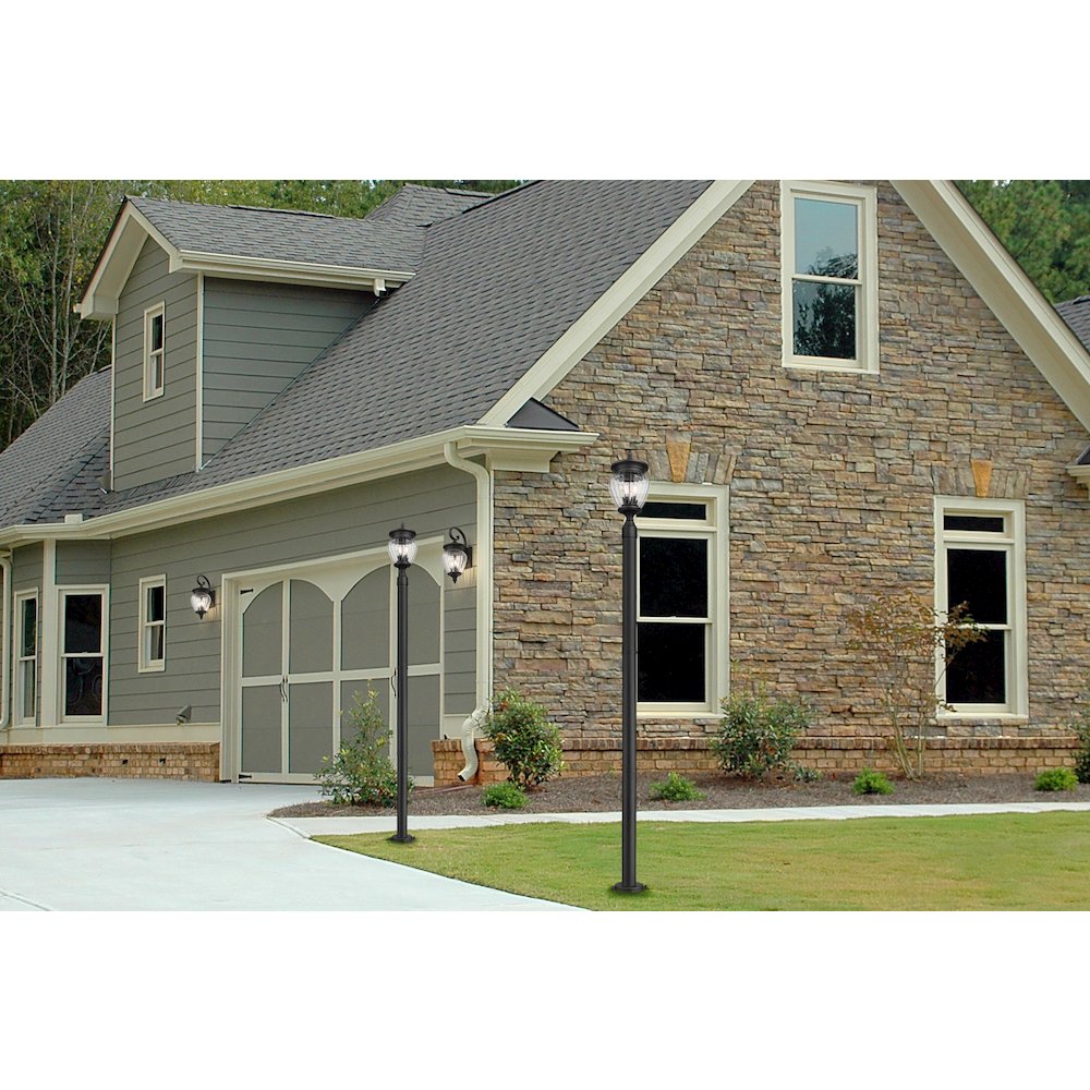 Z-Lite 3 Light Outdoor Post Mounted Fixture. Picture 7