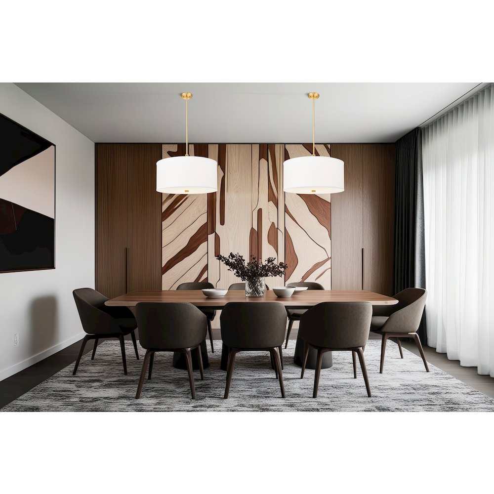 Z-Lite 1 Light Pendant, Modern Gold. Picture 6