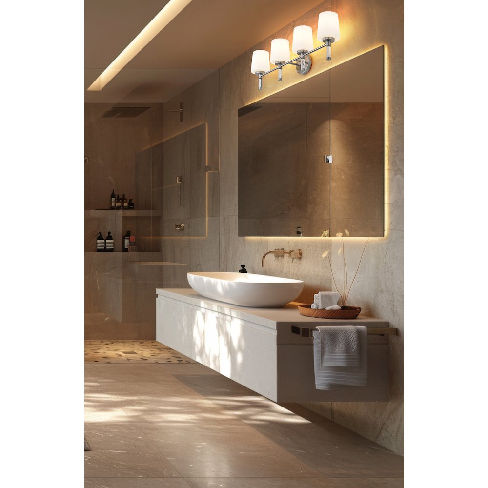 Z-Lite 4 Light Vanity, Brushed Nickel. Picture 5