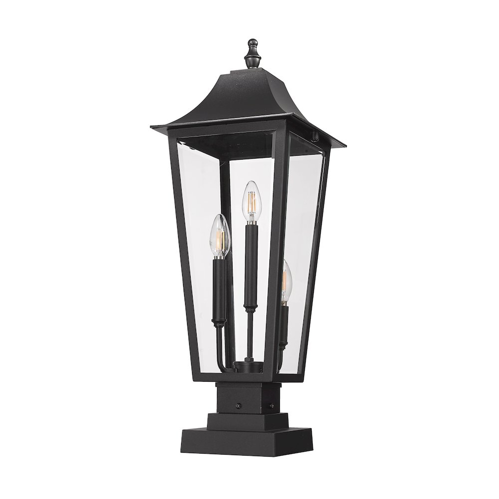 Z-Lite 3 Light Outdoor Pier Mounted Fixture. Picture 5