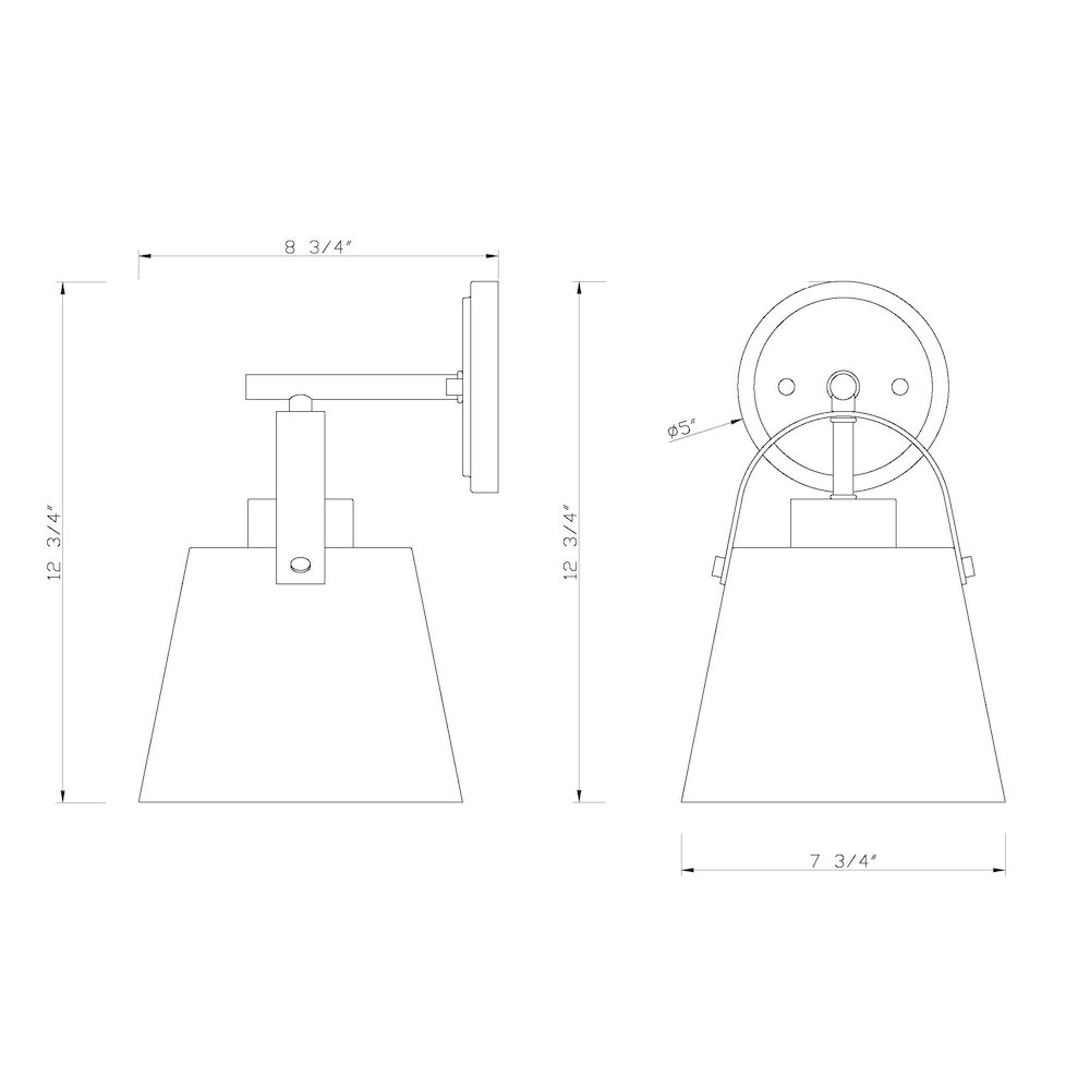 Z-Lite 1 Light Wall Sconce. Picture 8