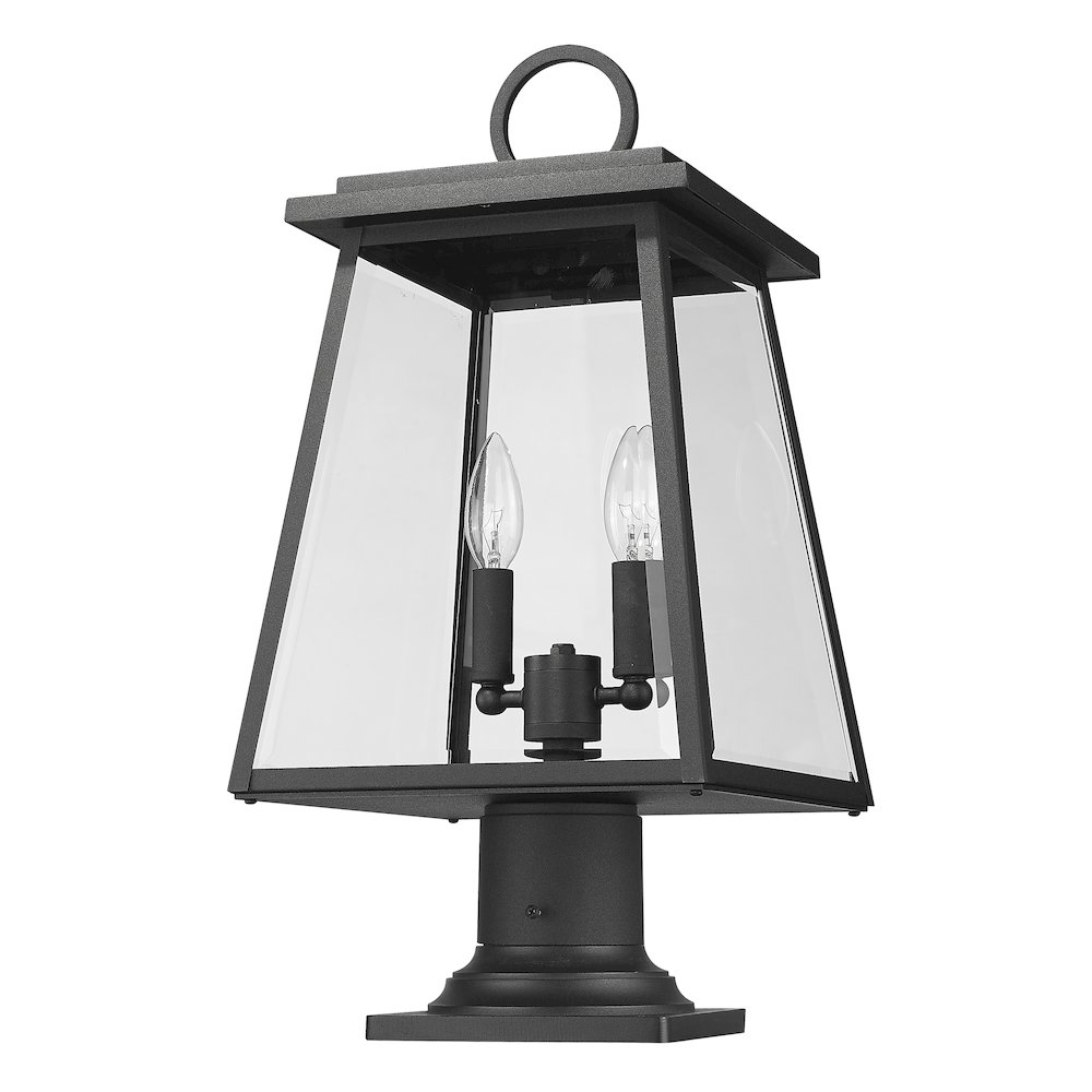 Z-Lite 2 Light Outdoor Pier Mounted Fixture. Picture 5