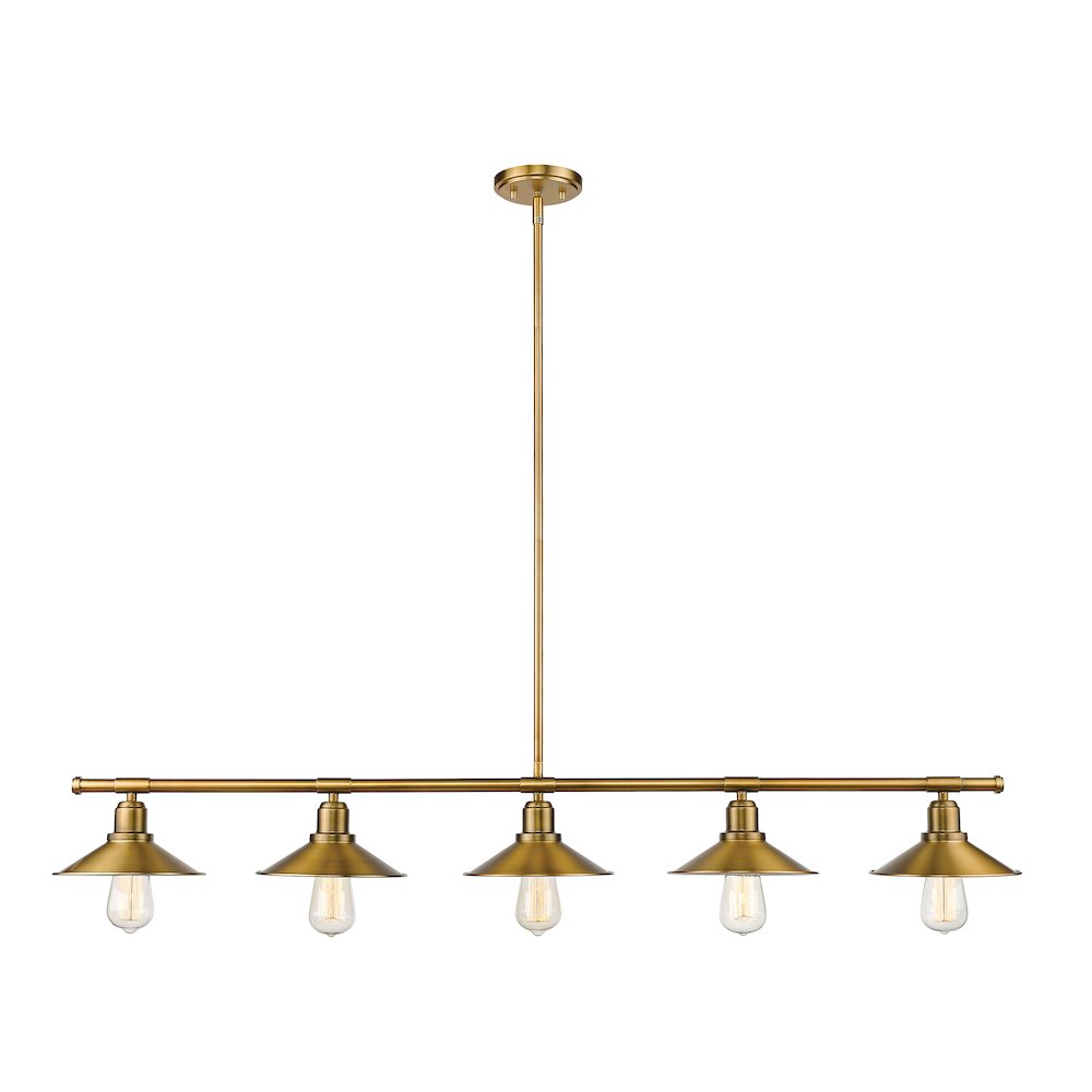 Z-Lite 5 Light Linear Chandelier. Picture 1