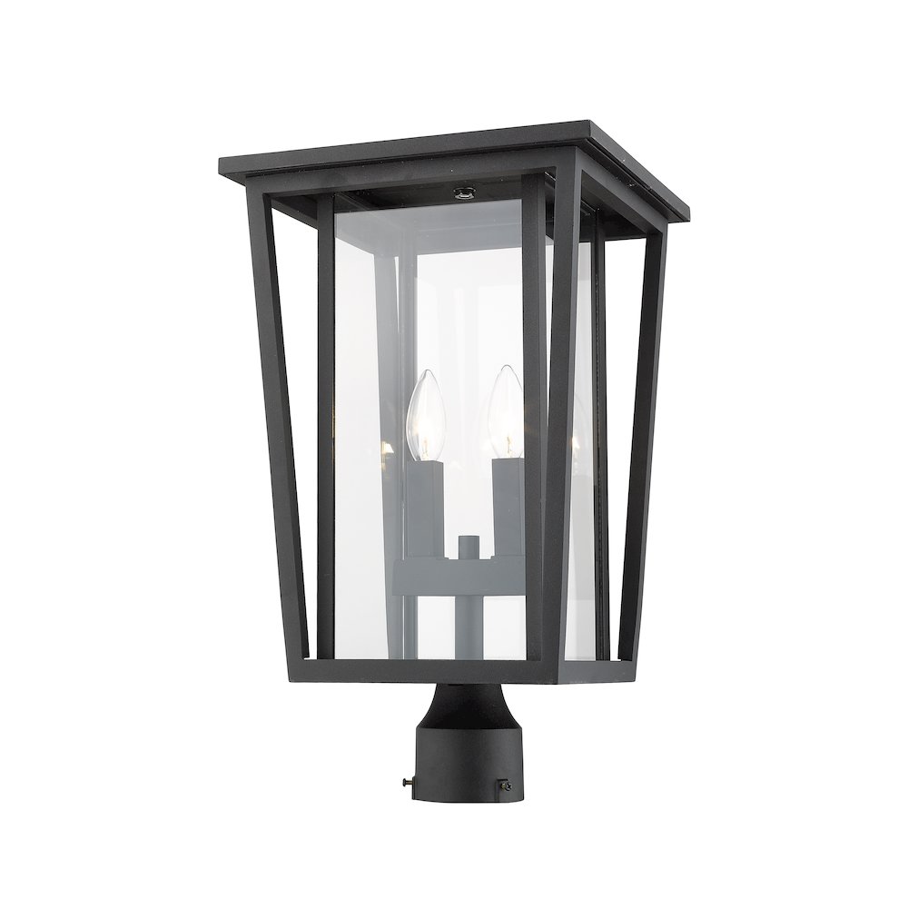 Z-Lite 2 Light Outdoor Post Mount Fixture. Picture 3