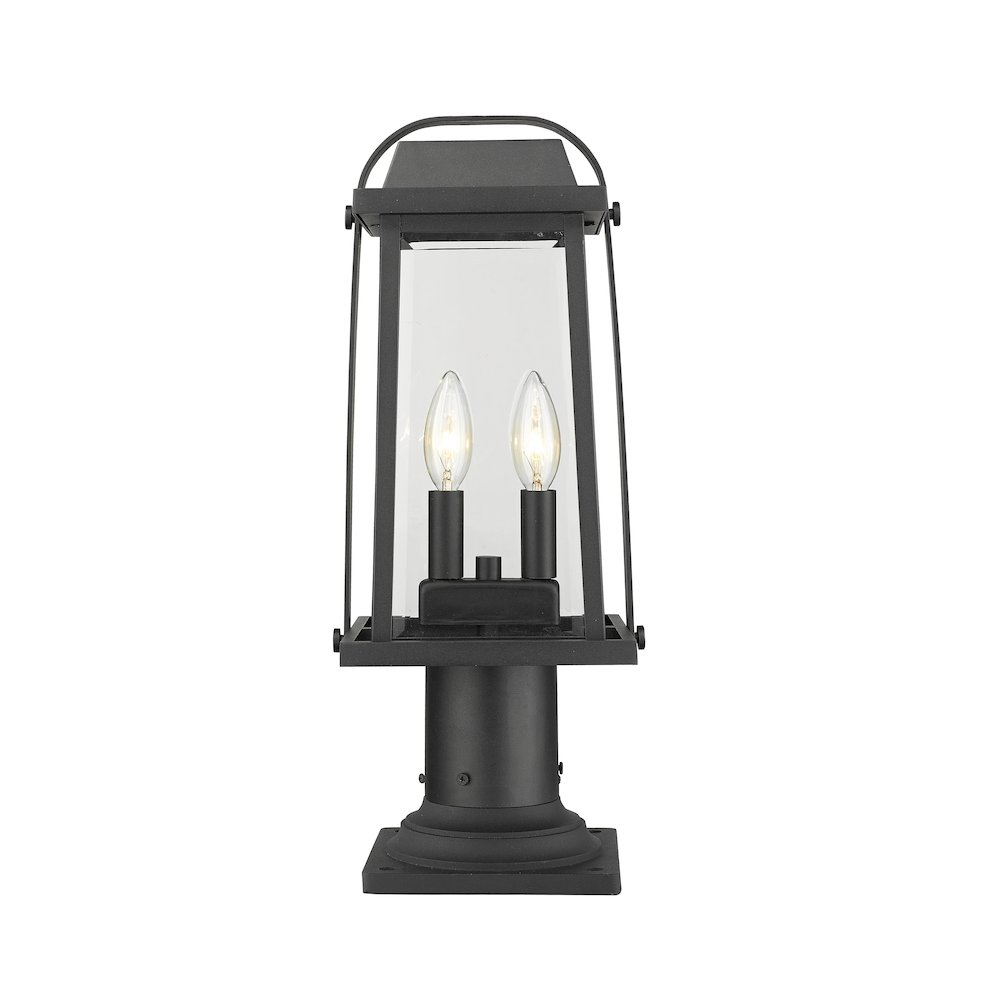 Z-Lite 2 Light Outdoor Pier Mounted Fixture. Picture 1