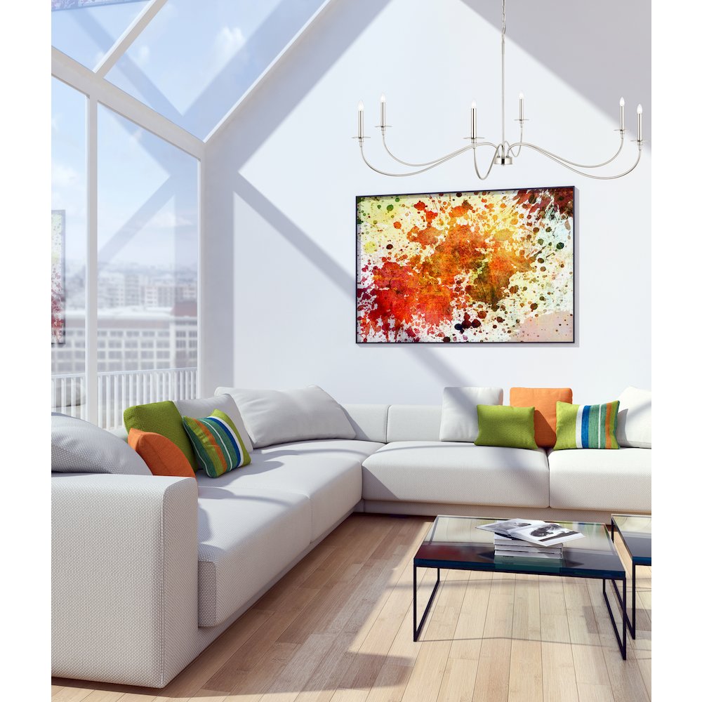 Z-Lite 6 Light Chandelier. Picture 5