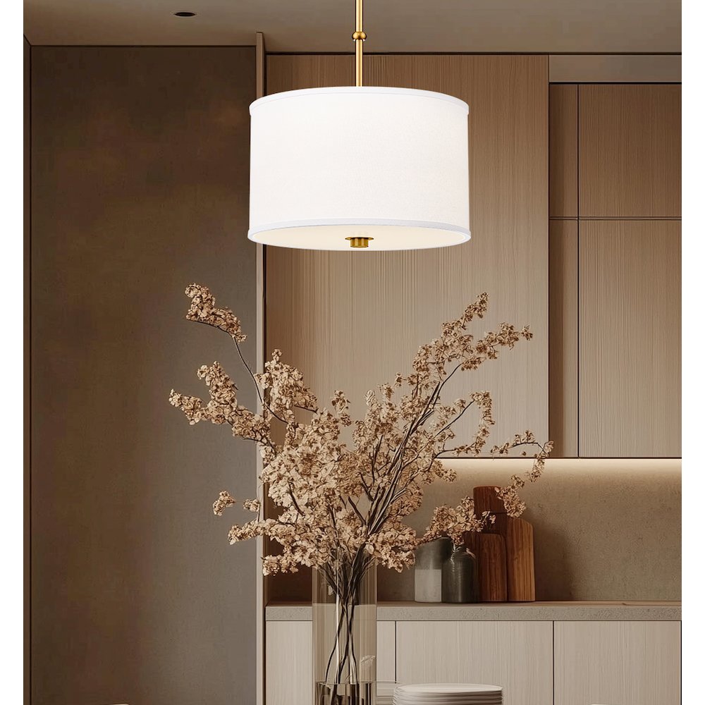 Z-Lite 1 Light Pendant, Modern Gold. Picture 6