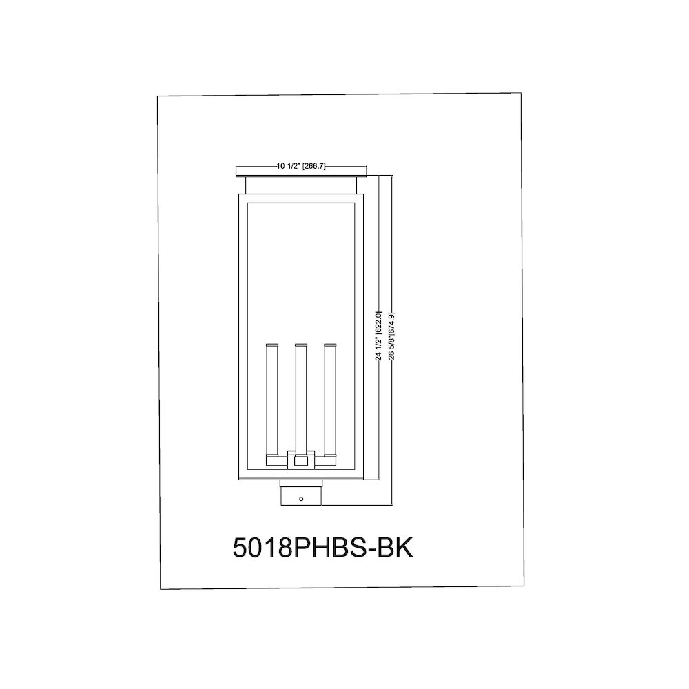 Z-Lite 4 Light Outdoor Post Mount Fixture. Picture 6