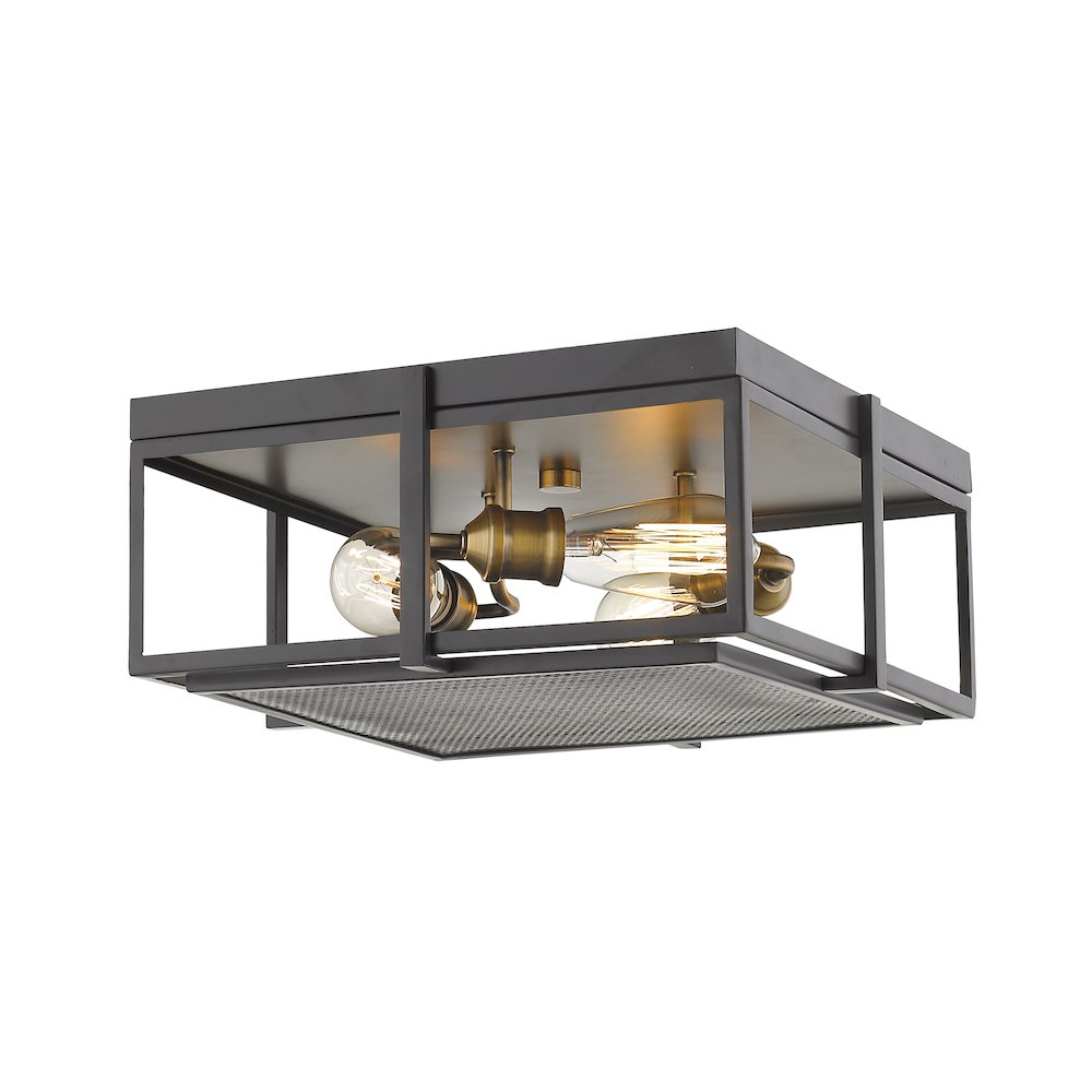 Z-Lite 3 Light Flush Mount. Picture 1