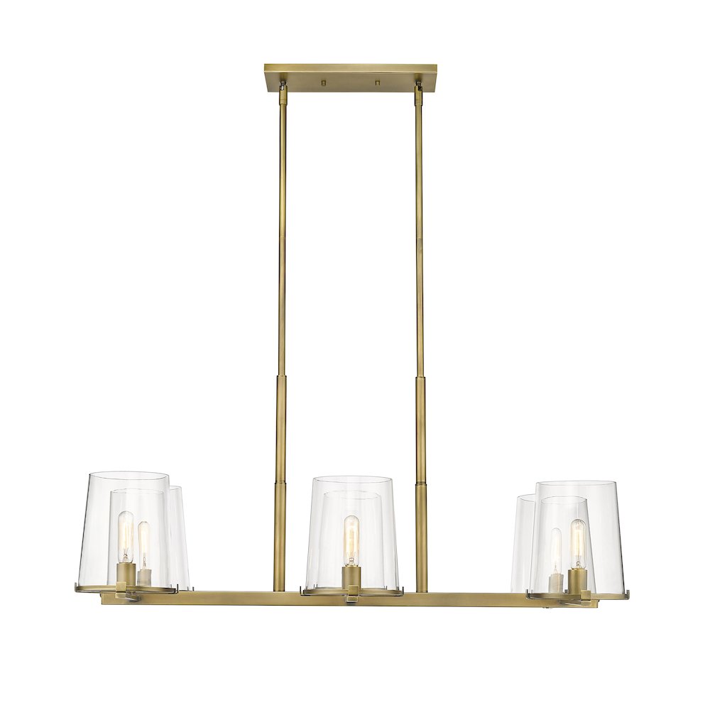 Z-Lite 6 Light Linear Chandelier. Picture 2