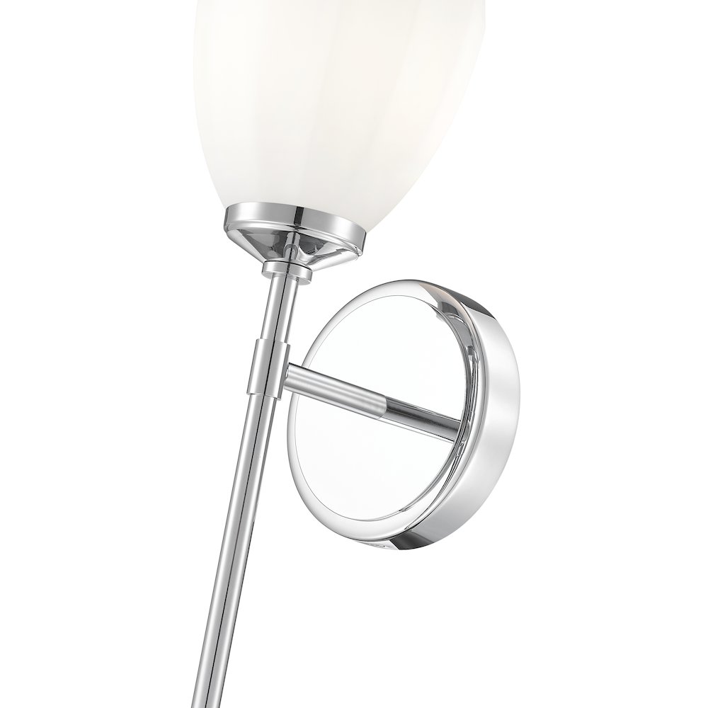 Z-Lite Oren 1 Light Wall Sconce in Chrome  color, Steel frame. Picture 4