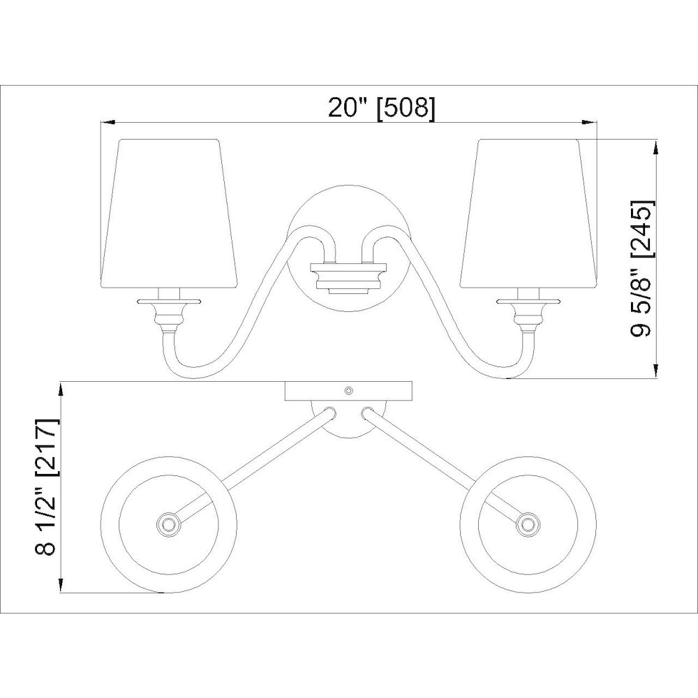 Z-Lite 2 Light Wall Sconce. Picture 8