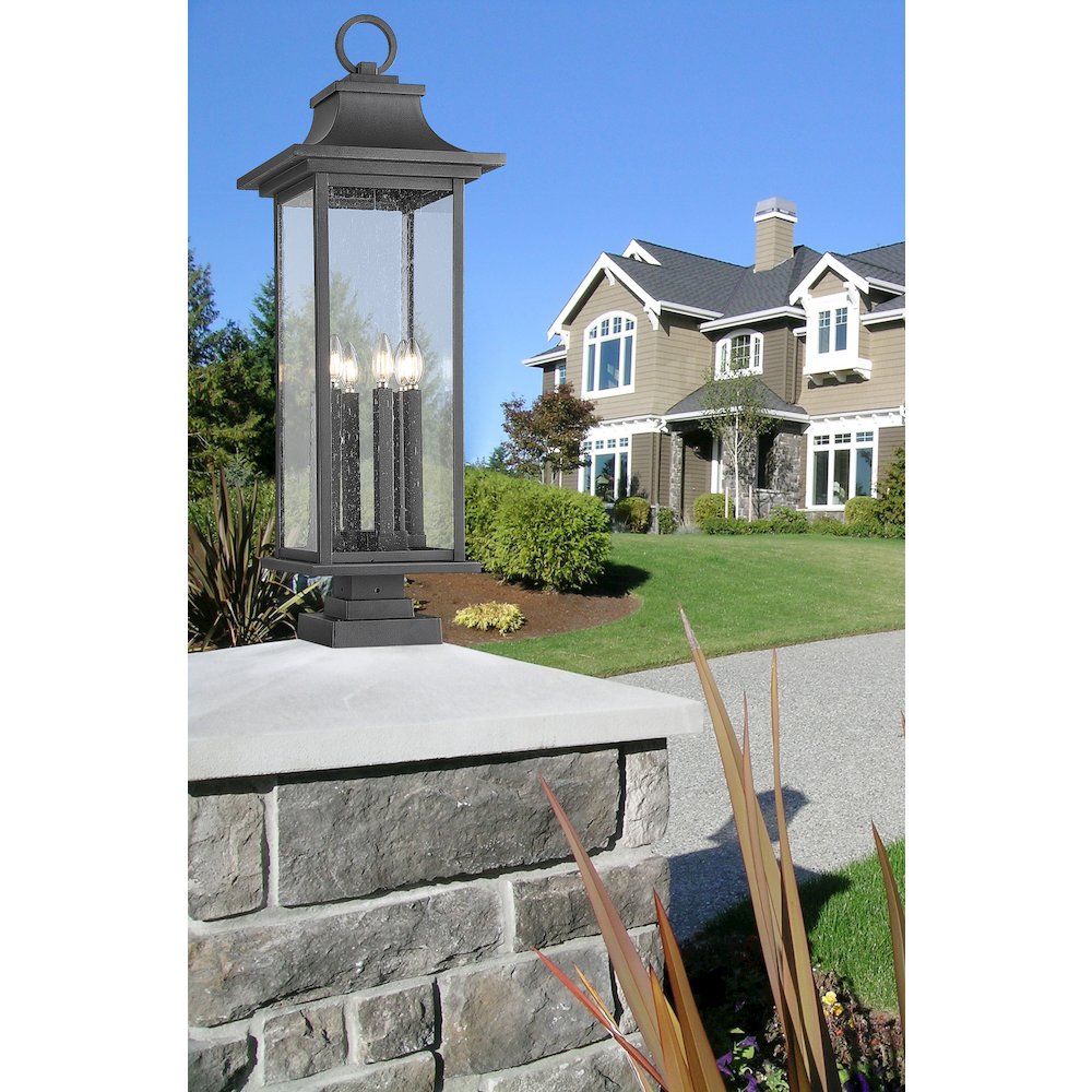 Z-Lite 6 Light Outdoor Pier Mounted Fixture. Picture 6