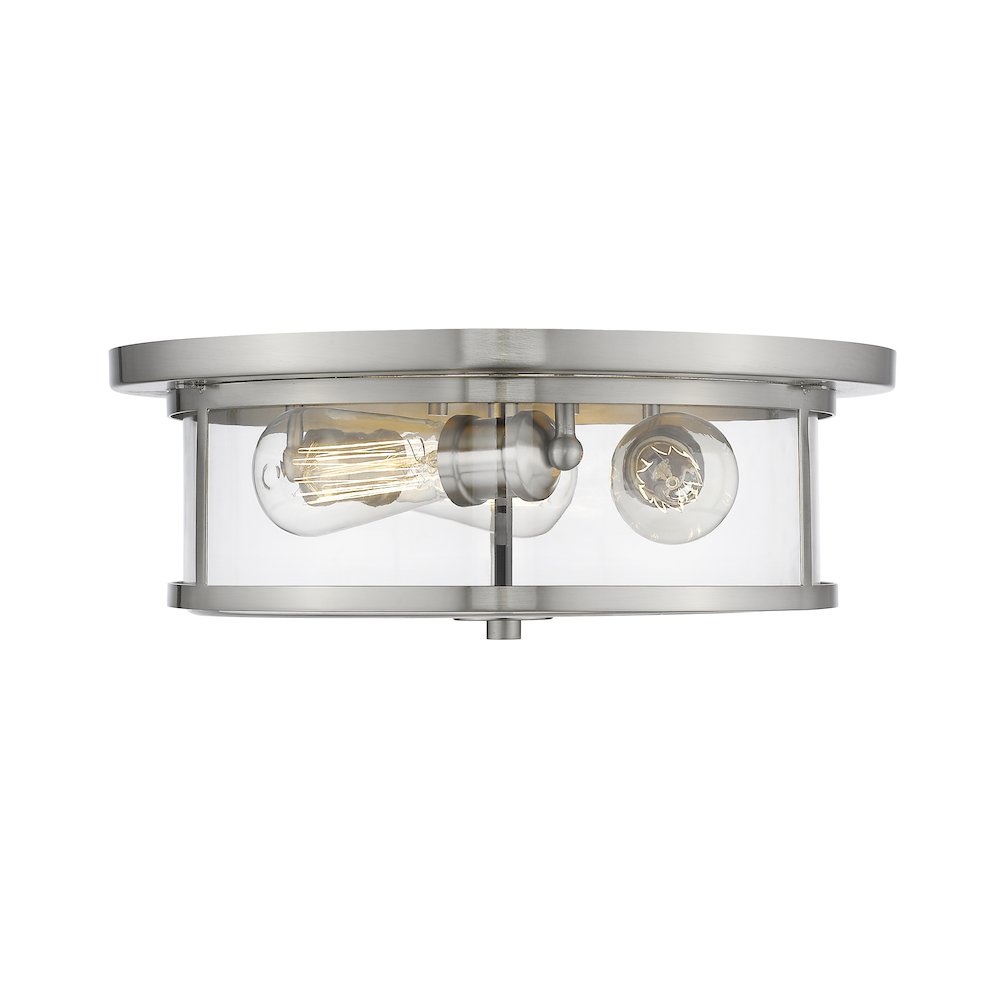 Z-Lite 3 Light Flush Mount. Picture 1