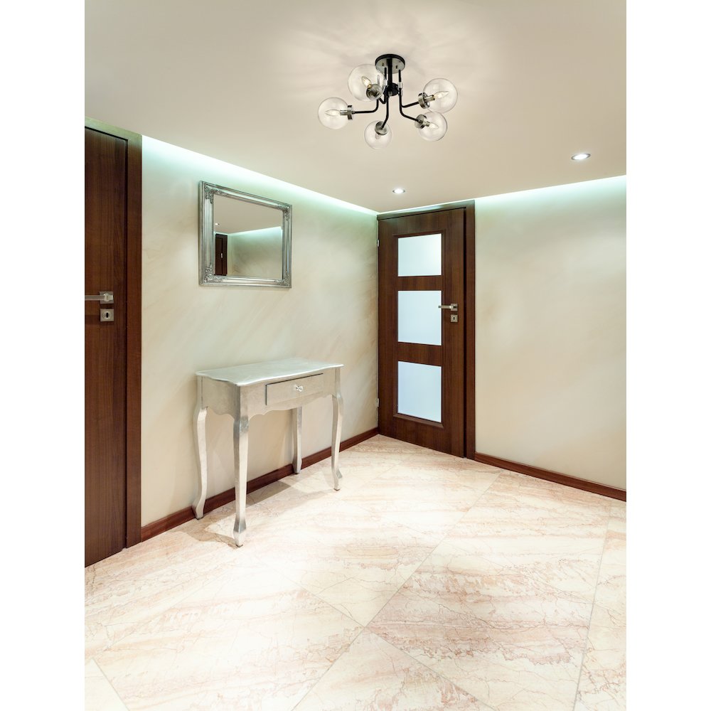 Z-Lite 5 Light Semi Flush Mount. Picture 7