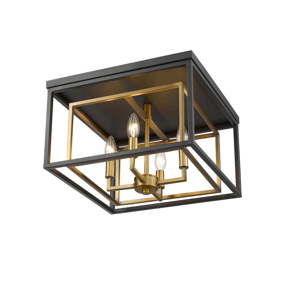 Z-Lite 4 Light Flush Mount. Picture 3