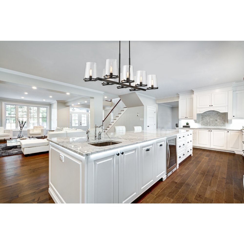 Z-Lite 8 Light Linear Chandelier. Picture 6