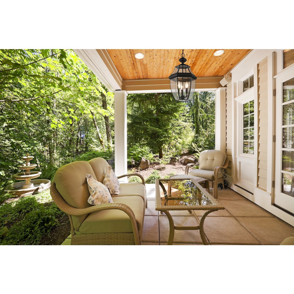 Z-Lite 3 Light Outdoor Chain Mount Ceiling Fixture. Picture 6
