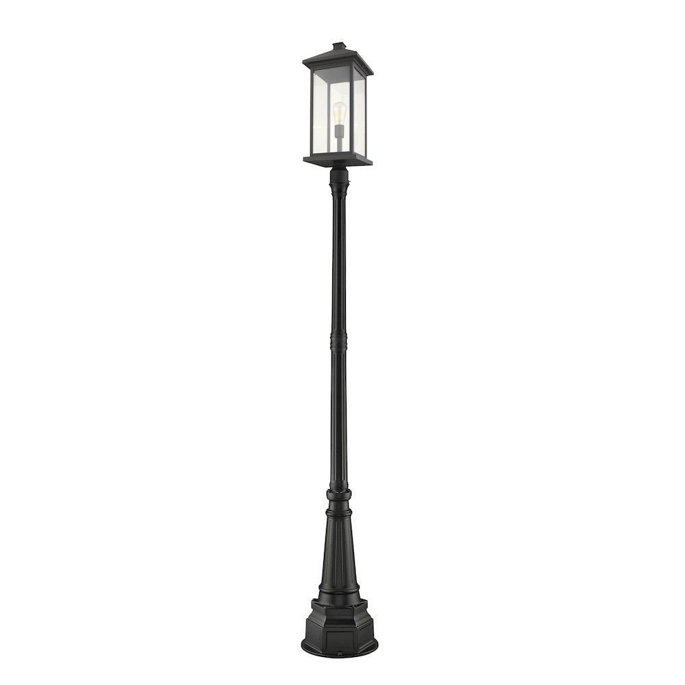 Z-Lite 1 Light Outdoor Post Mounted Fixture. Picture 1