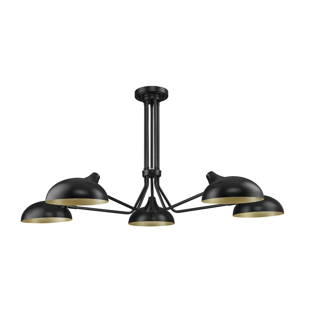 Z-Lite 5 Light Semi Flush Mount. Picture 5