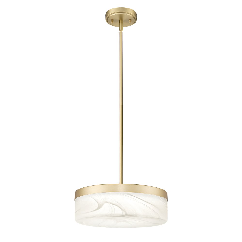 Z-Lite 1 Light Pendant, Modern Gold. Picture 3