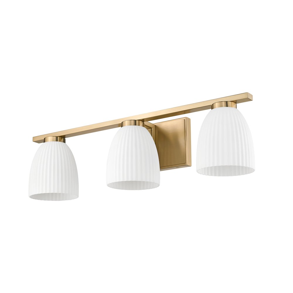 Z-Lite Naya 3 Light Vanity in Modern Gold color, Steel frame. Picture 5