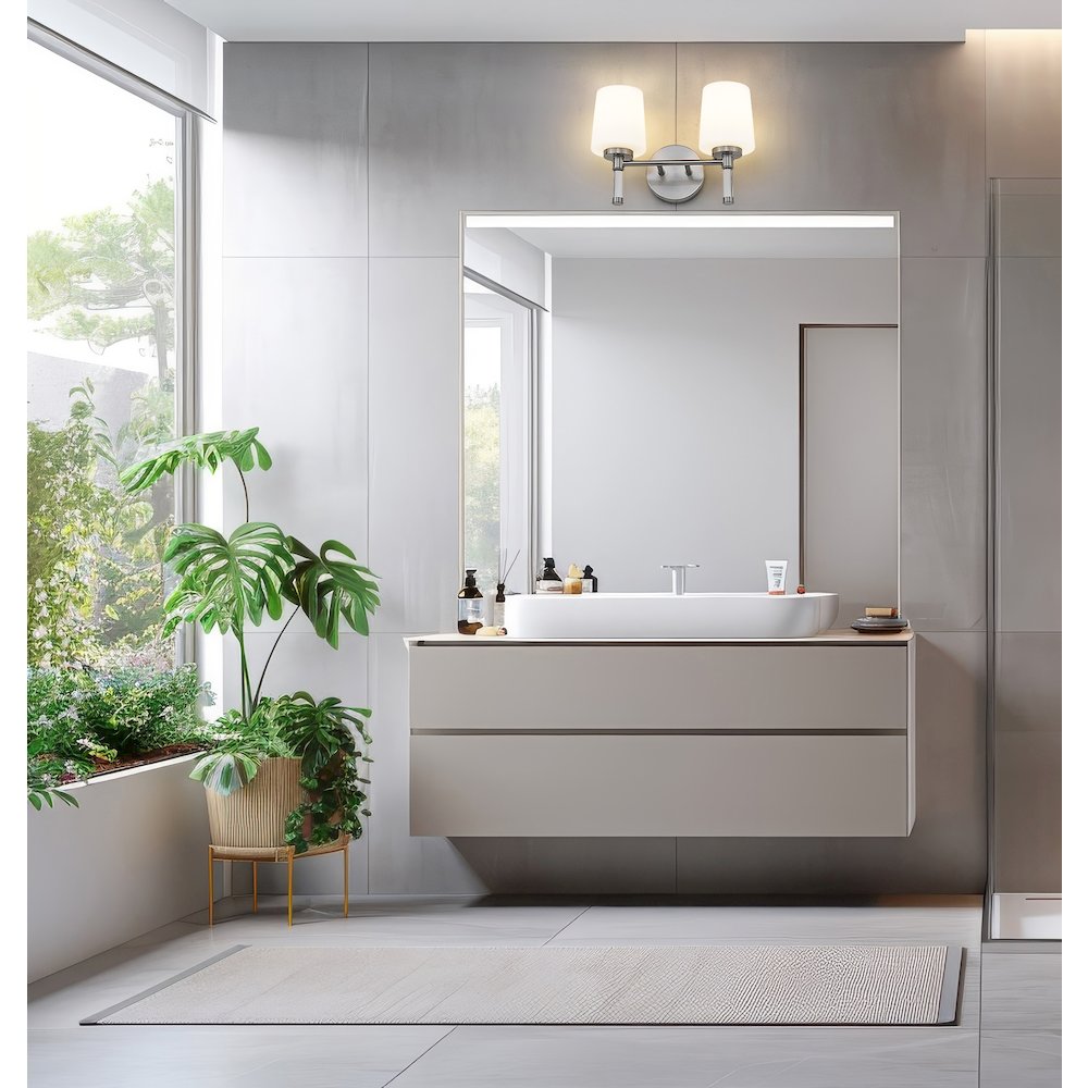 Z-Lite 2 Light Vanity, Brushed Nickel. Picture 5