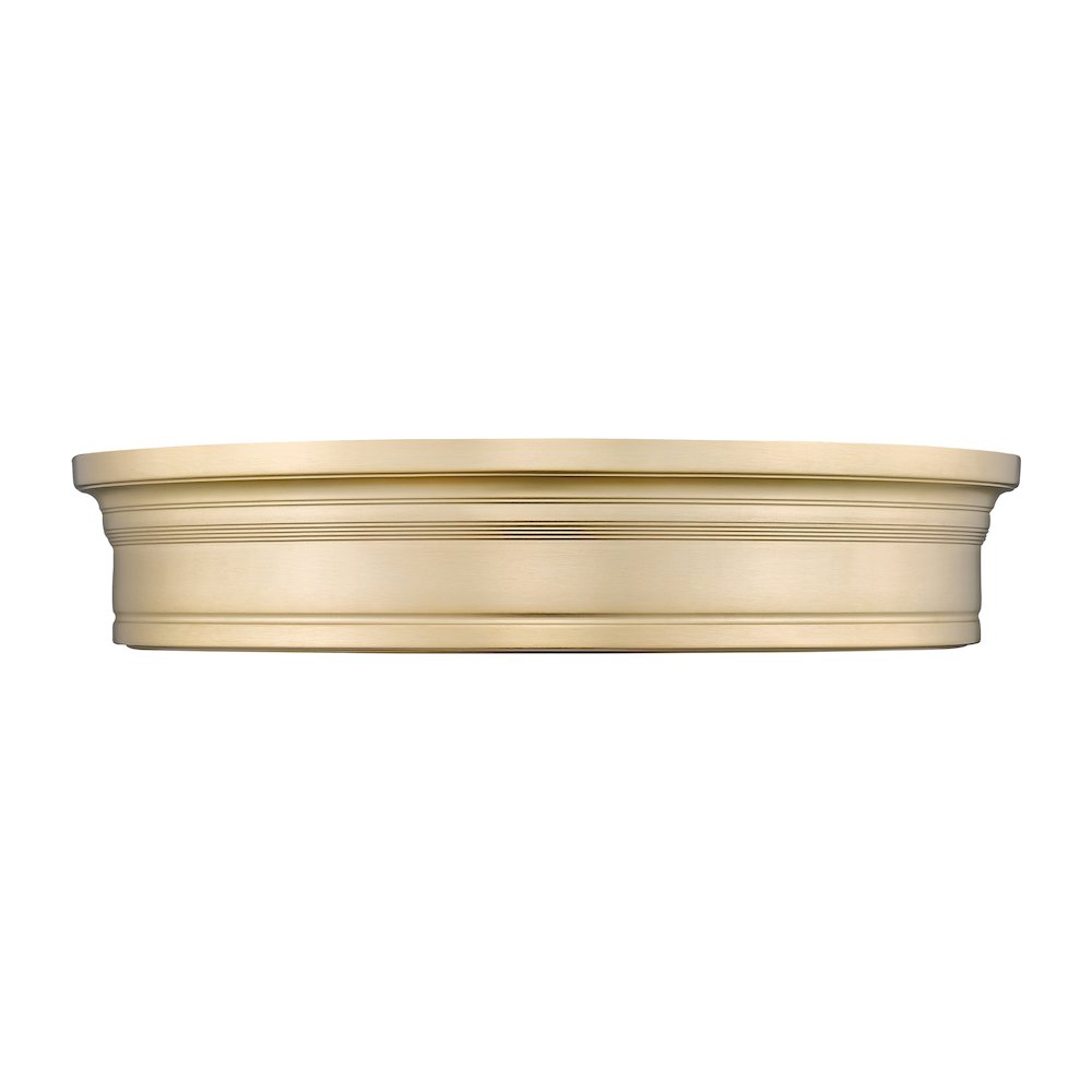 Z-Lite 1 Light Flush Mount, Modern Gold. Picture 2