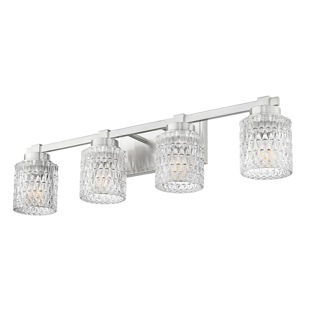 Z-Lite 4 Light Vanity, Brushed Nickel. Picture 7