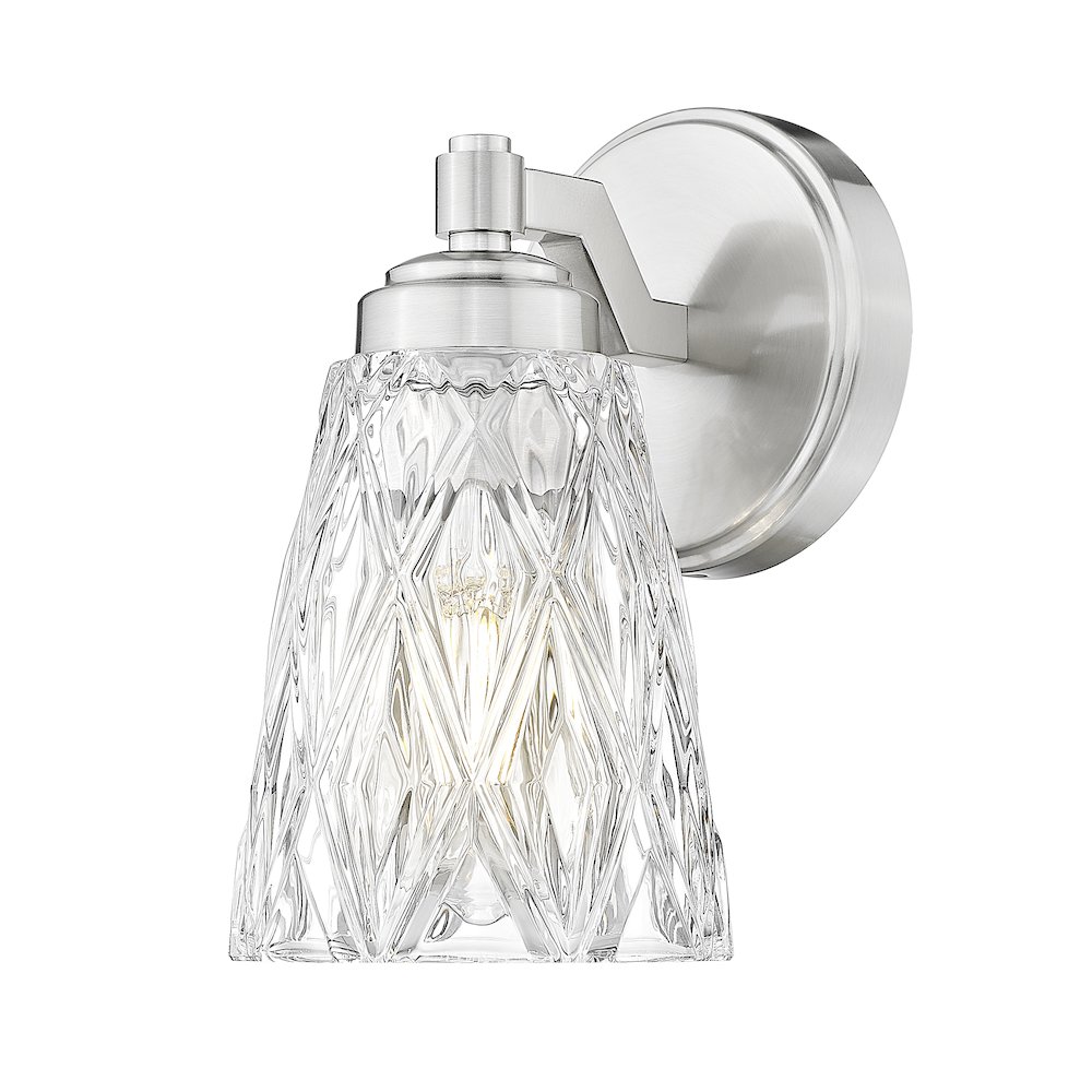 Z-Lite 1 Light Wall Sconce, Brushed Nickel. Picture 1