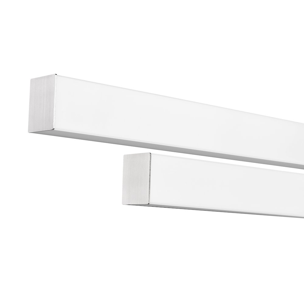 Z-Lite Zane 2 Light Vanity in Brushed Nickel Frame Finish. Picture 4