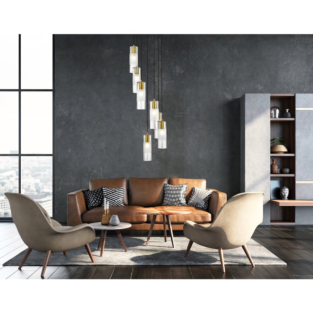 Z-Lite 7 Light Chandelier. Picture 6