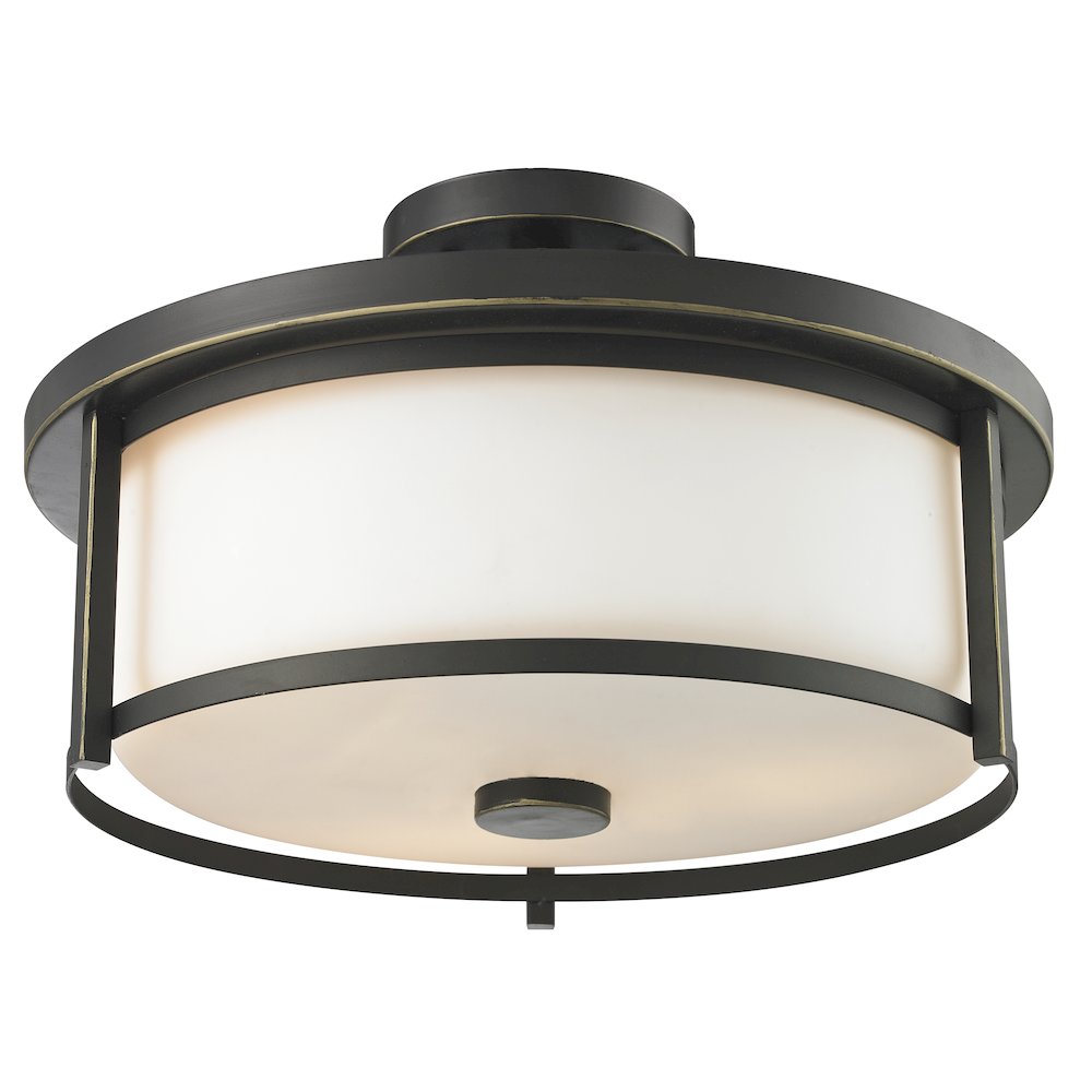 Z-Lite 3 Light Semi Flush Mount. Picture 1