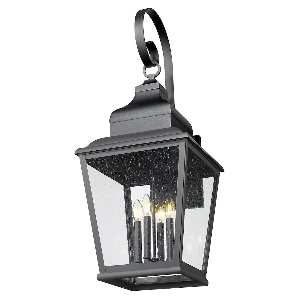 Z-Lite 4 Light Outdoor Wall Light, Sand Black. Picture 3