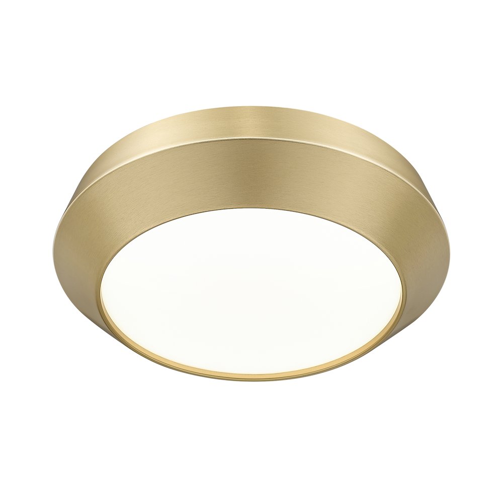 Z-Lite 1 Light Flush Mount, Modern Gold. Picture 3