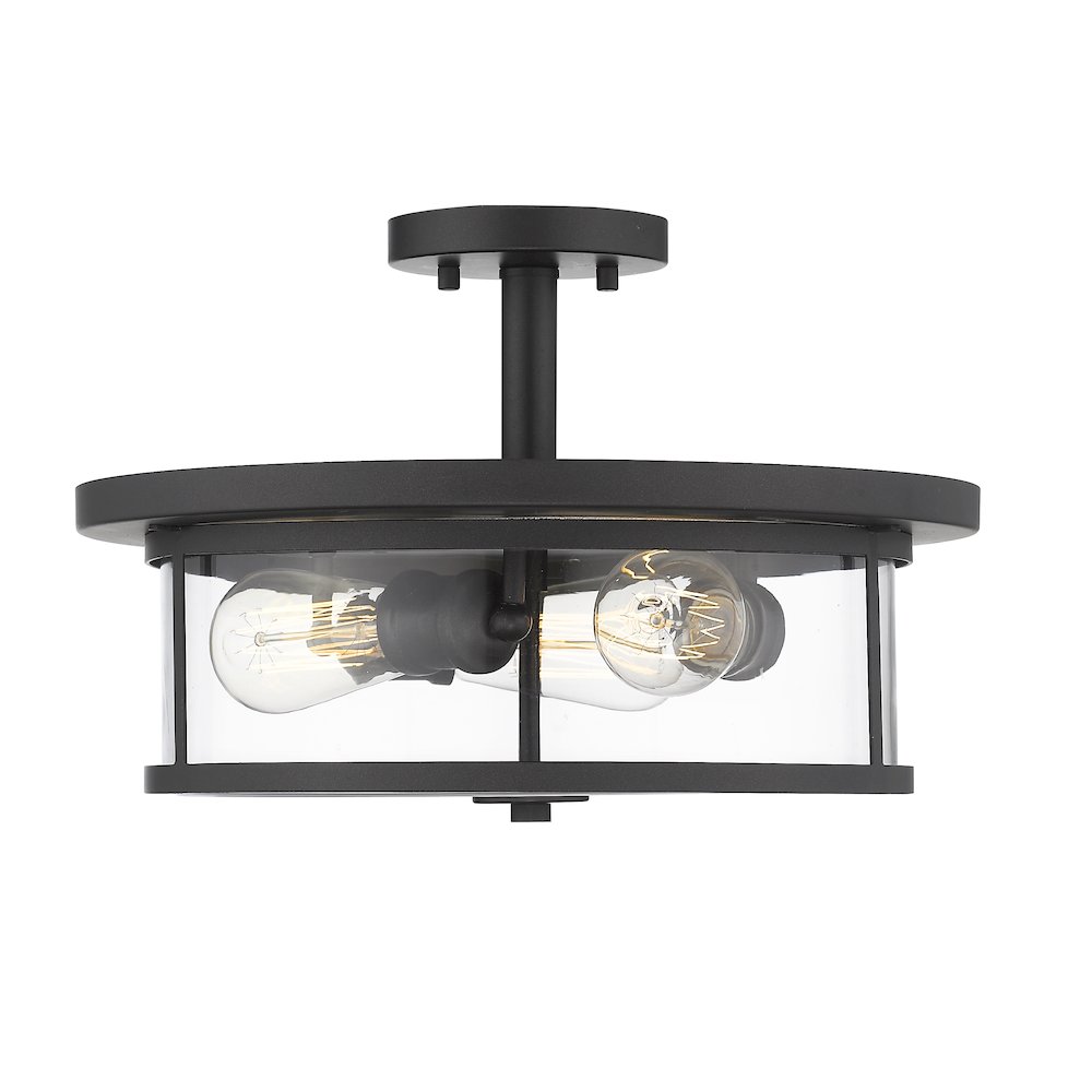 Z-Lite 3 Light Semi Flush Mount. Picture 1